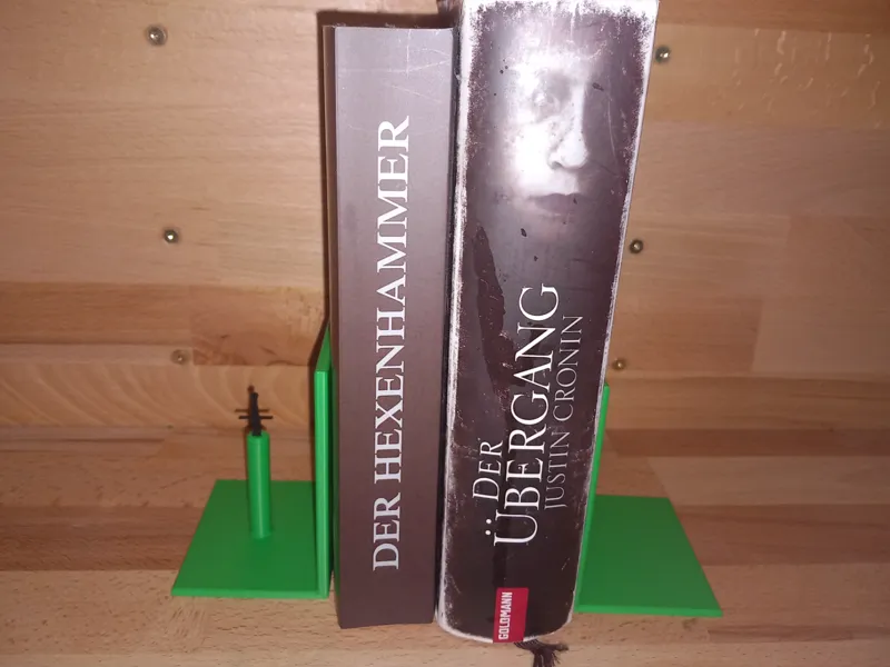 bookend with sword as bookmark