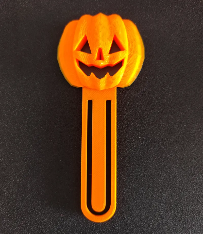 Pumkin bookmark halloween V.2