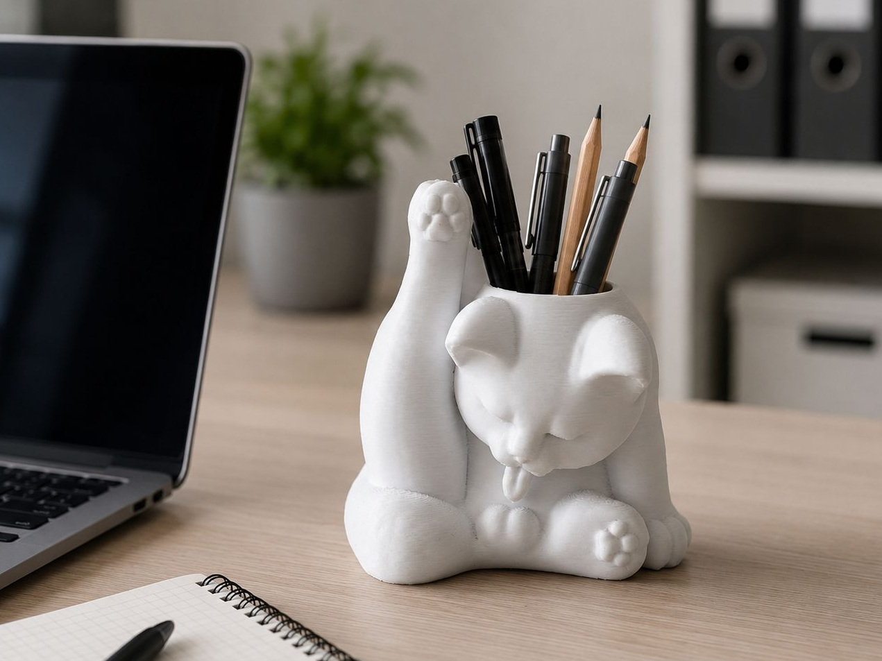 Funny Cat Pen Holder