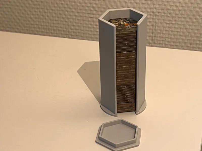 El Dorado board game fiches holder with lid