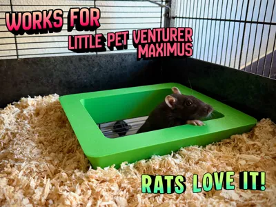 Second-Level Bedding Frame for Rodent Cage