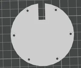 Hole Saw Cover Panel - Cable Run Through 3" Hole 