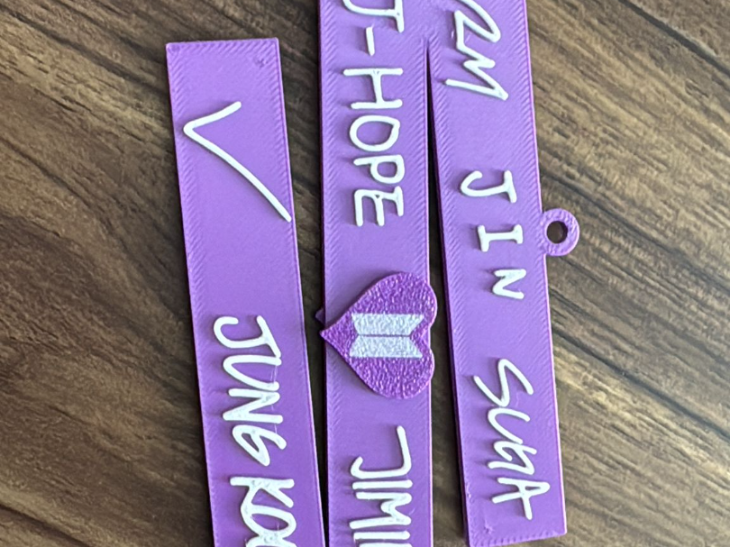 BTS-Inspired Bag Tag / Keychain