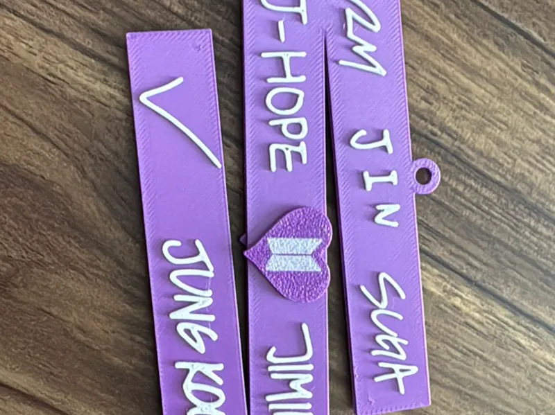 BTS-Inspired Bag Tag / Keychain