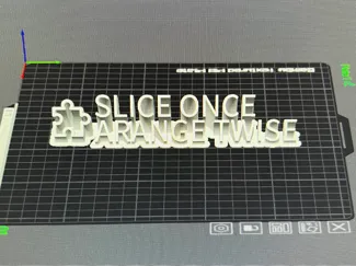 Slice once