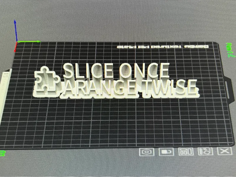 Slice once