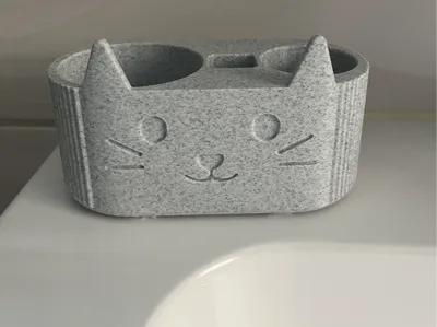 Cat Toothbrush Organizer