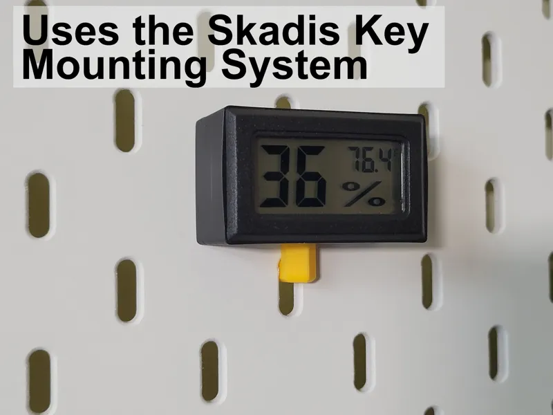 Thermometer / Hygrometer Holder (Square) - Skadis