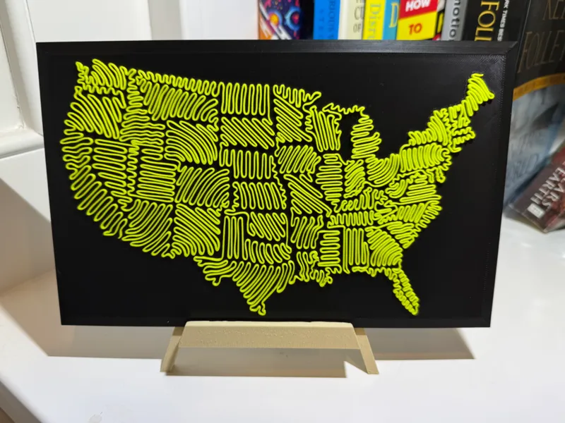 Squiggly USA Map