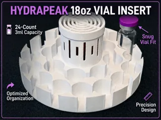 Hydrapeak 18oz - 3ml Vial Insert (24 Count)