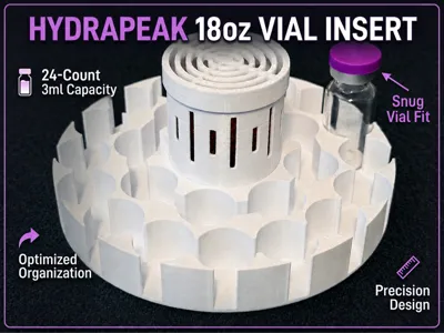 Hydrapeak 18oz - 3ml Vial Insert (24 Count)