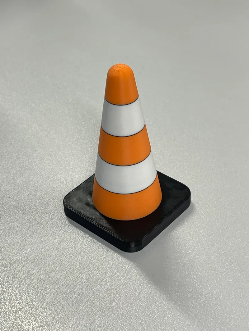traffic cone orange-white
