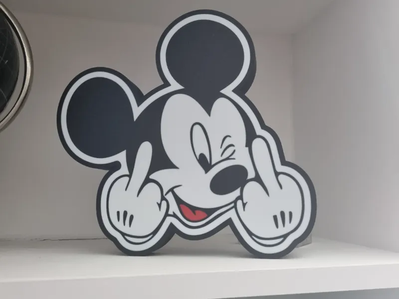 F**K you too Mickey Mouse