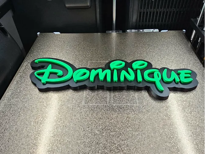 Dominique Name in Disney Font