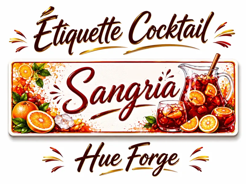Sangria - Étiquette Cocktail