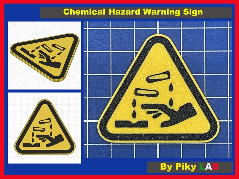 Chemical Hazard Warning Sign