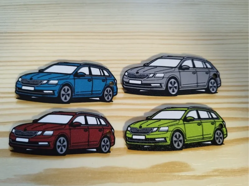 Skoda Octavia 3 combi facelift keychain