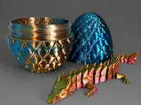 Dragon articulé avec son œuf, deux tailles — photo 1