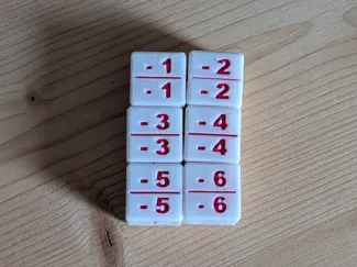 TCG -1/-1 to -6/-6 Counter Dice Set | MTG