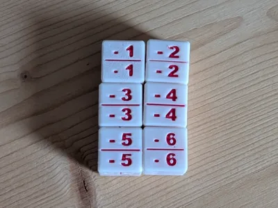 TCG -1/-1 to -6/-6 Counter Dice Set | MTG