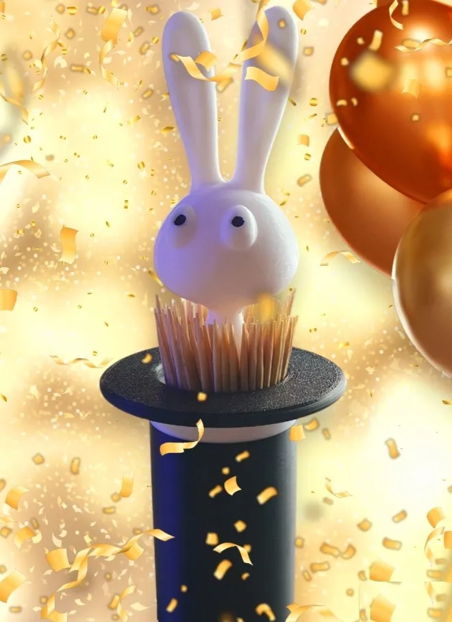 Rabbit Toothpick Holder