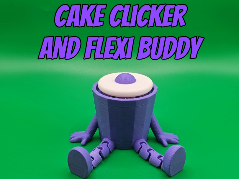 Cake Fidget Clicker And Flexi Buddy - No AMS