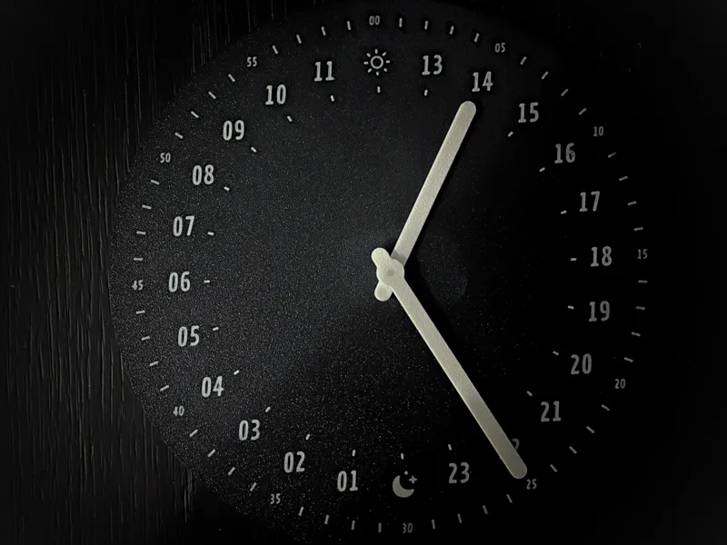 24-hour wall clock
