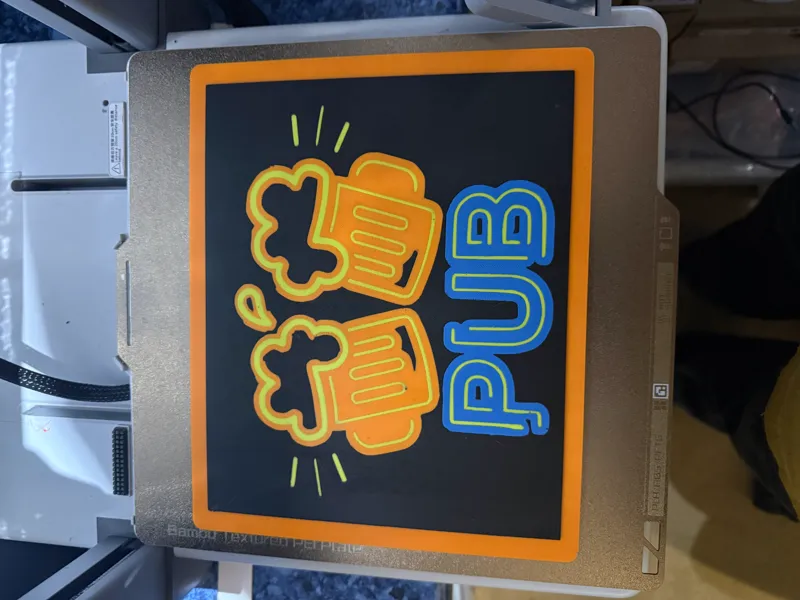 PUB Place Mat And Coaster or a nice bar sign