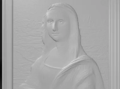 mona lisa sculpture