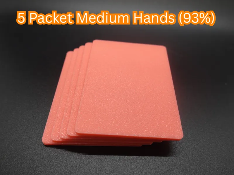 5 Packet Cardistry Trainer (93% Medium Size)