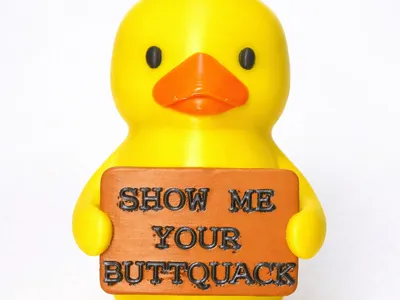 Emotional Support Duck – The Buttquack Edition