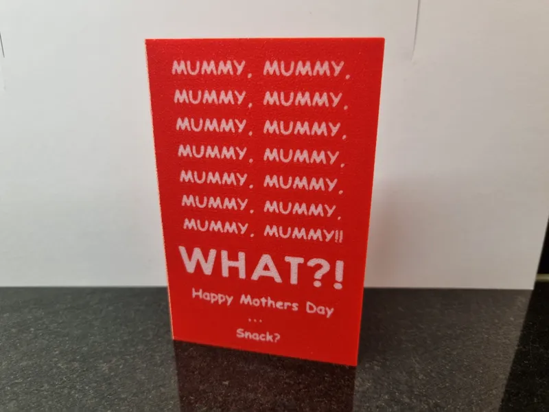 Mothers Day Card - Mummy Snack
