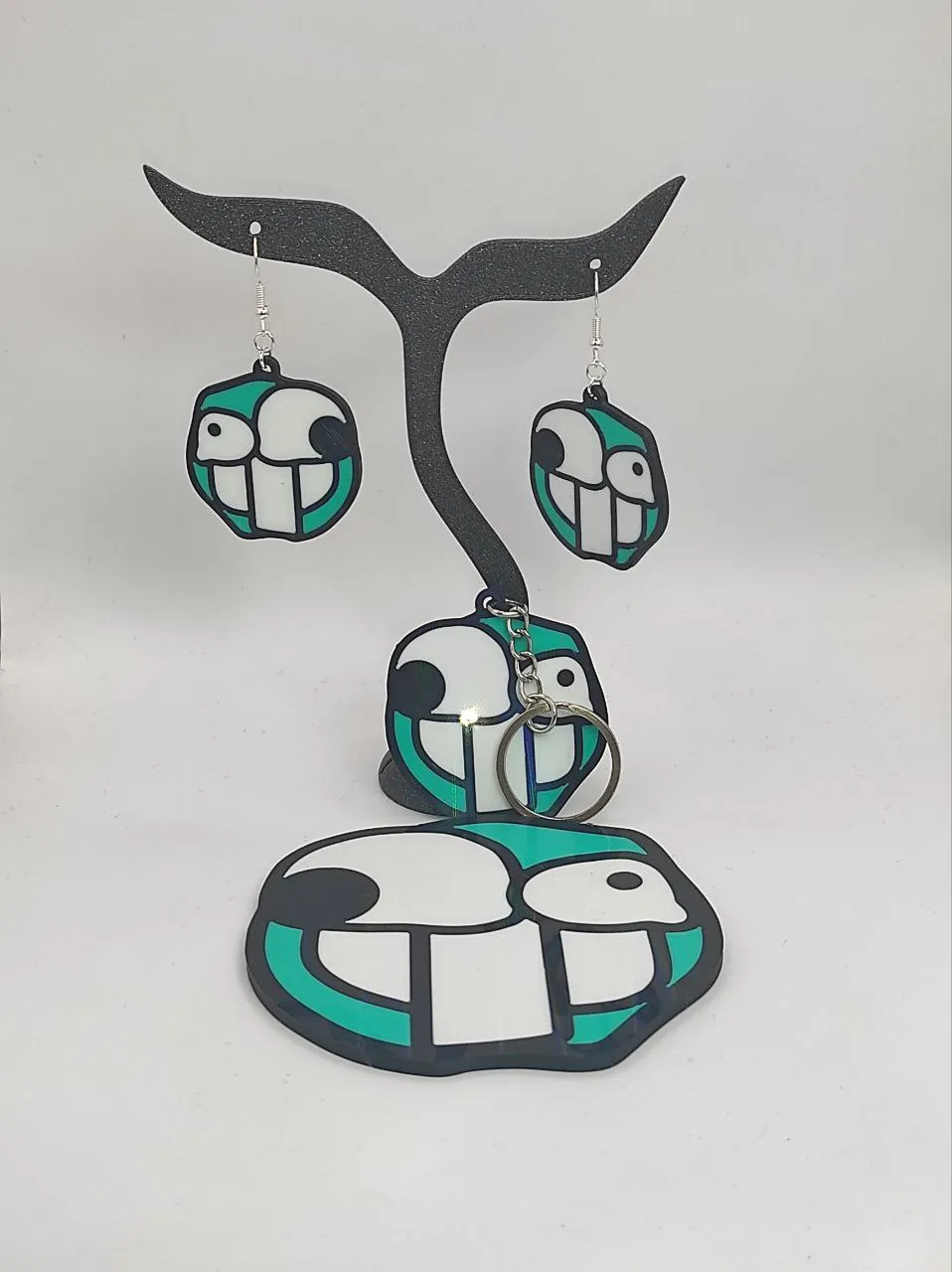 Forocoches Roto2 Set: Earrings, Keychain, Coaster view 2