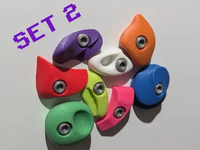 Mini Climbing Holds Set 2 | 8x2/8x3mm magnets