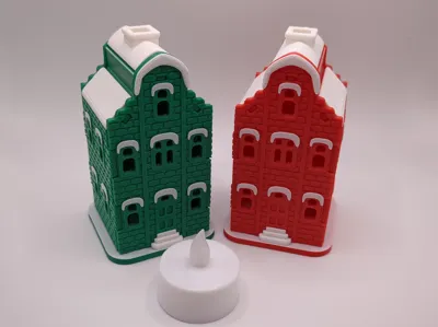 Christmas House Tealight Kit