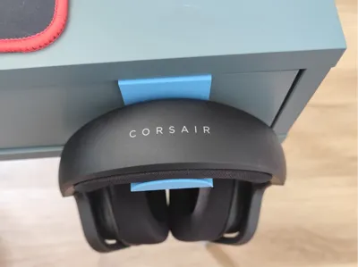 Headsets holder for IKEA ALEX and MICKE desk