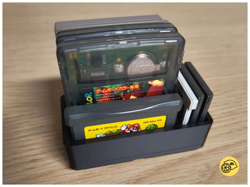 Gridfinity Cartridges Storage (Gameboy, GBA, 3/DS)