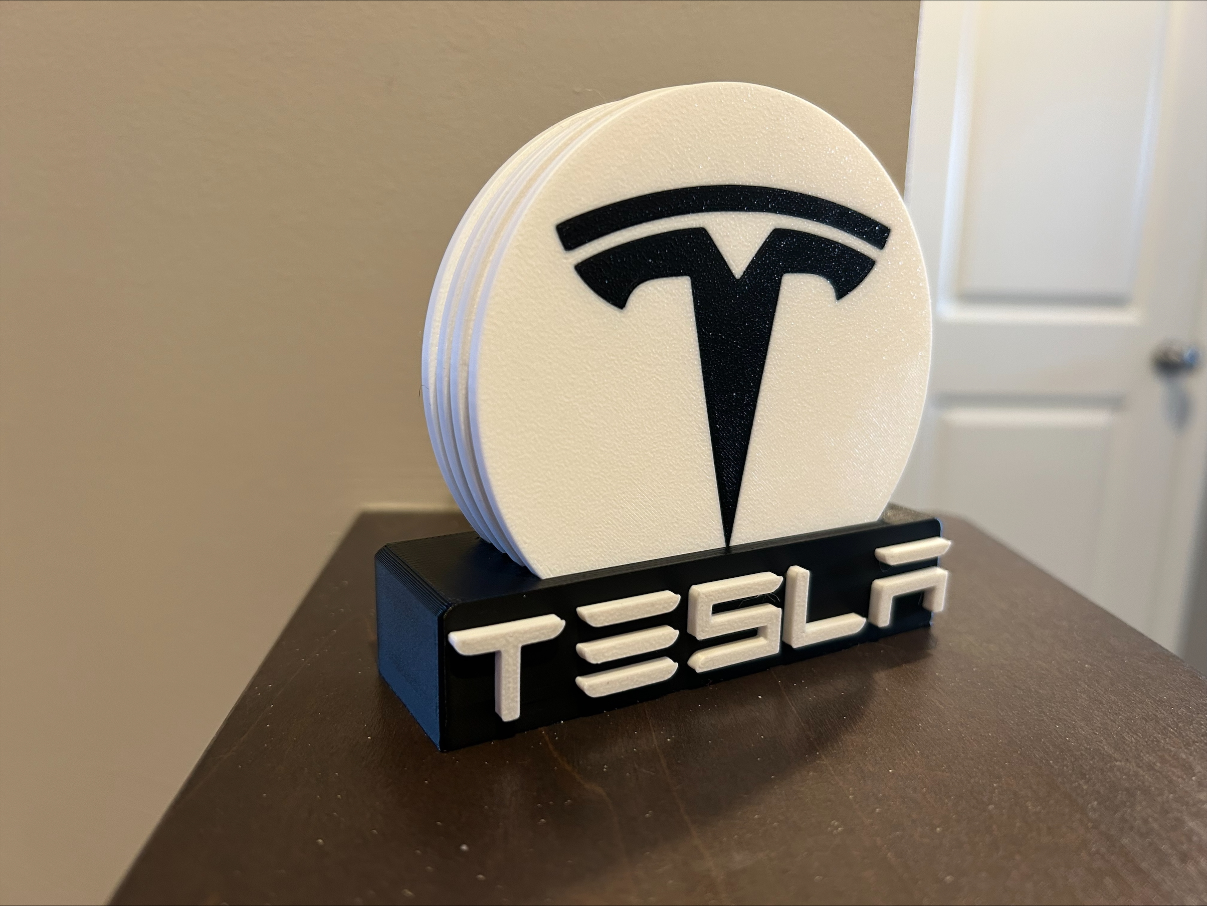 Miniatura 2 do modelo 3D Tesla Coaster Set with Base 