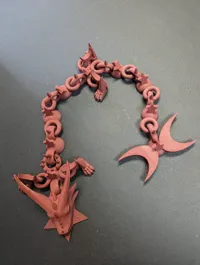 Dragon fée articulé (maillons de chaîne) — photo 2
