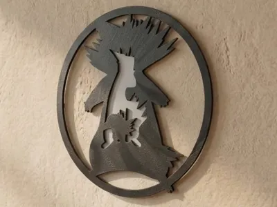 WALL ART - TYPHLOSION, QUILAVA, CYNDAQUIL