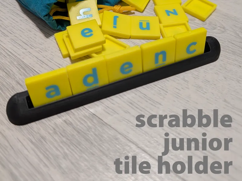 Scrabble Junior Tile letter rocks Holder / stand