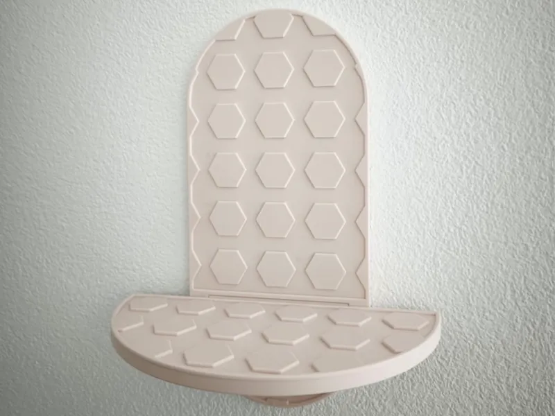 Modernes Hexagon-Regal für Deko & Sammlerstücke
