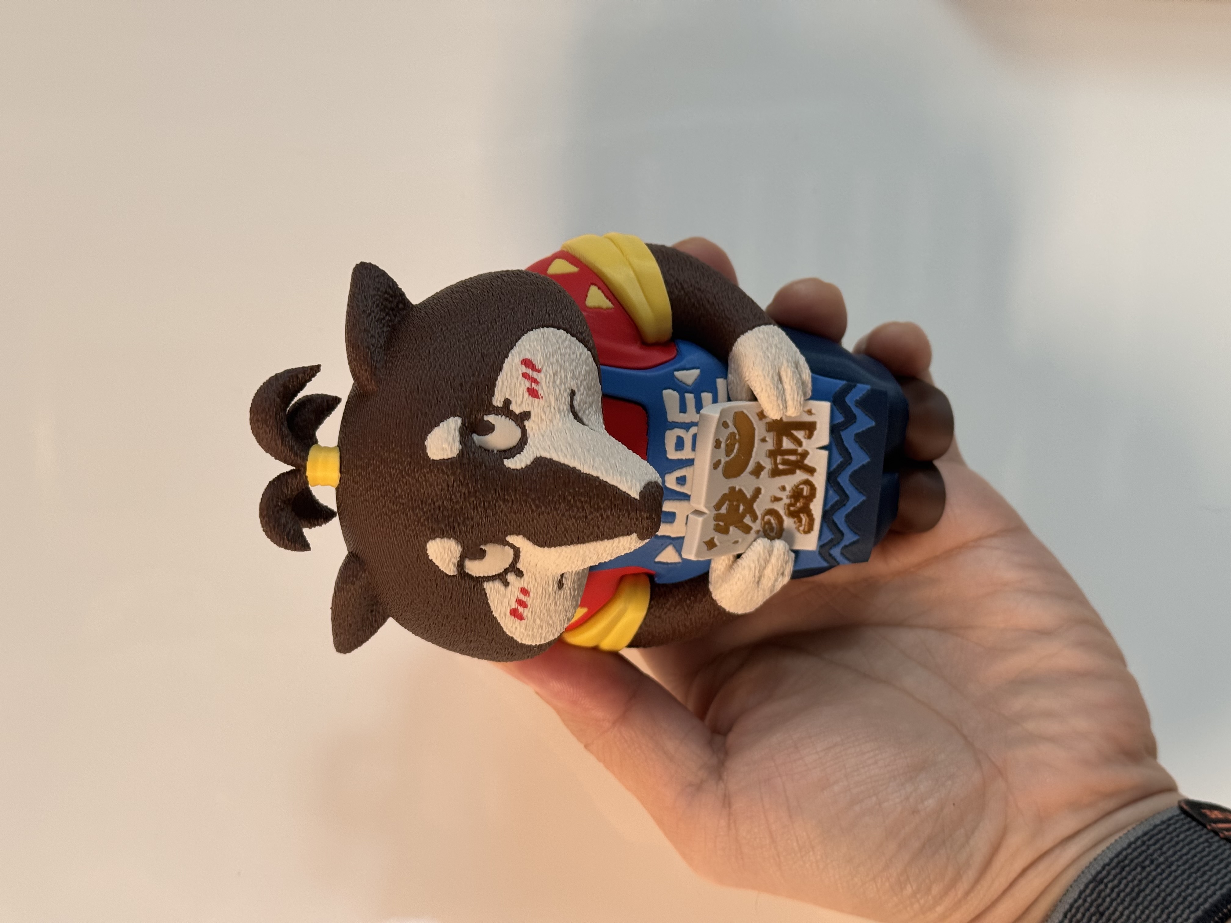 Miniatura 1 do modelo 3D 4色或6色打印 -发财小狗哈比比-（洋流城小事记）