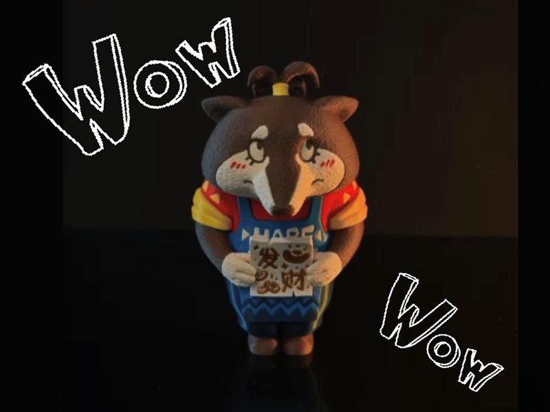 4色或6色打印 -发财小狗哈比比-(洋流城小事记)