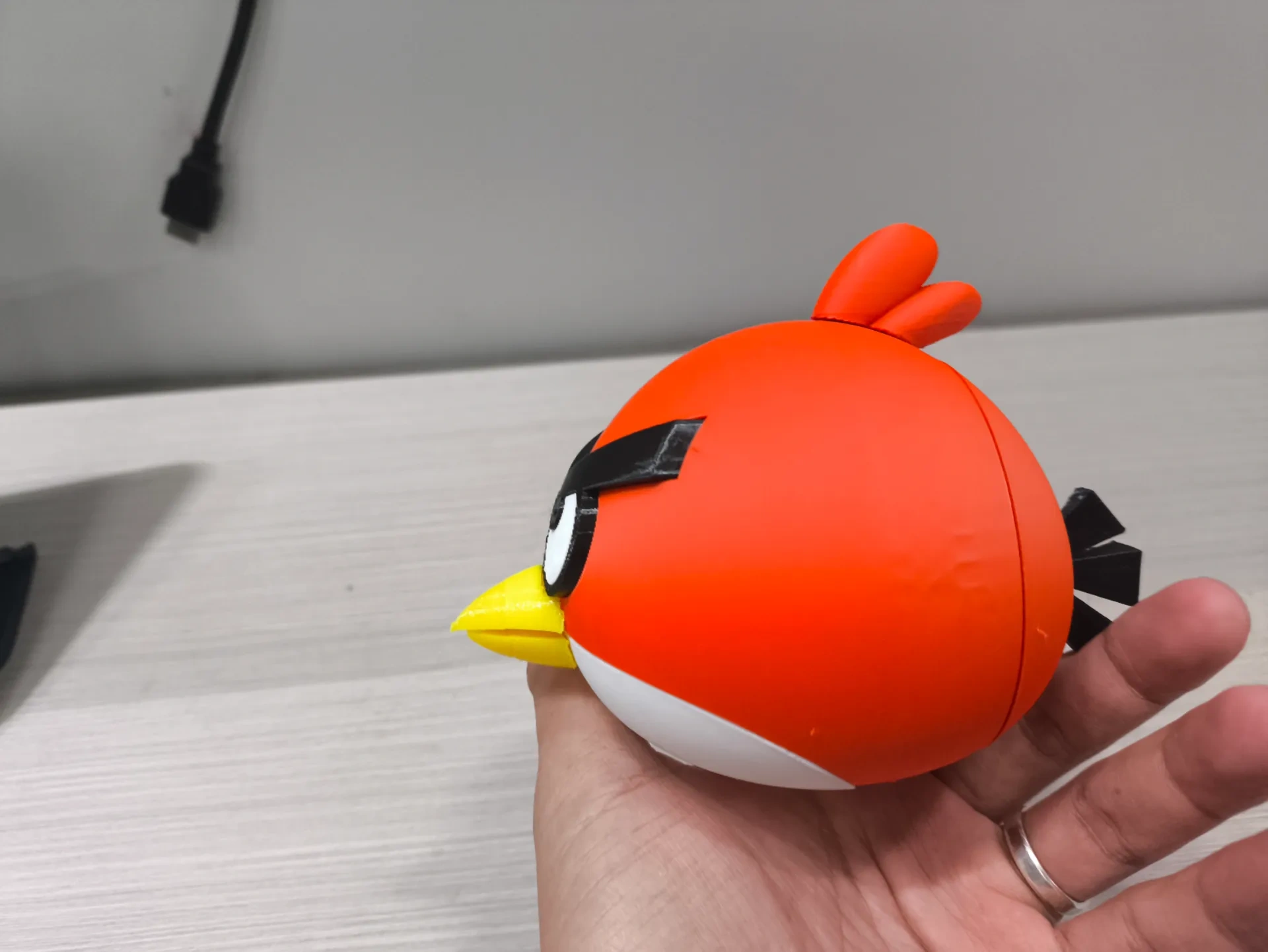 Miniatura 1 do modelo 3D 愤怒的小鸟多色无胶组装版（适配mini无需多色打印）