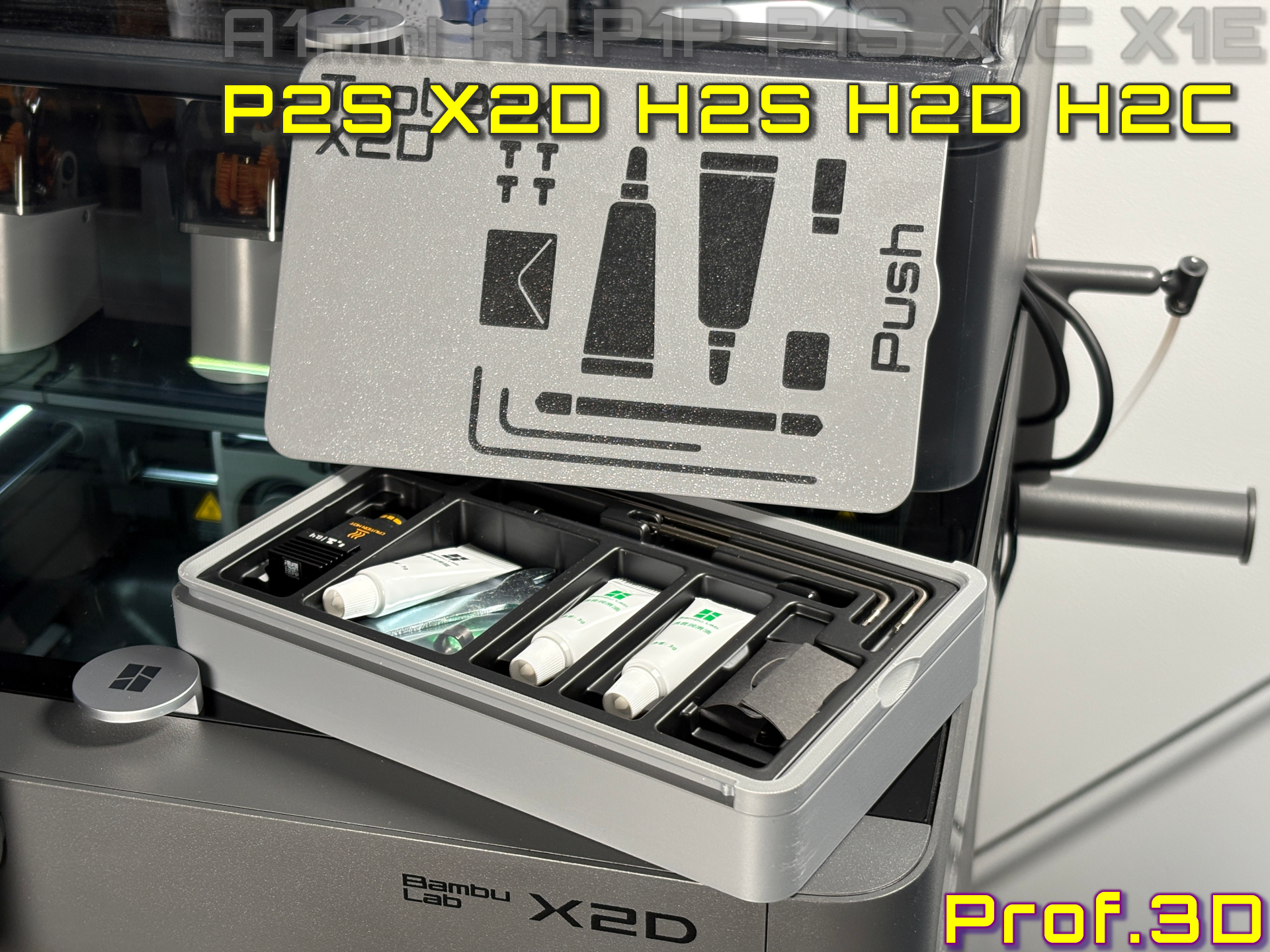 Deep Draw Tool Box ⧸ Accessories Sliding Lid Box - Free 3D Print