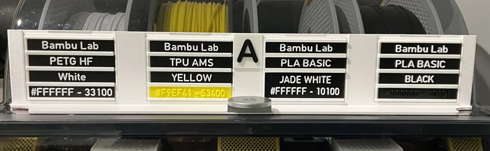 AMS Labels - Free 3D Print Model - MakerWorld