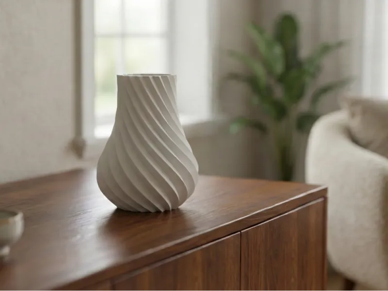 Serene Twist Vase - Simple but Elegant