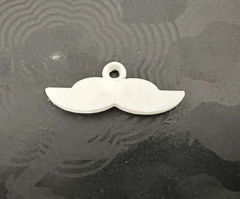 Moustache Keychain