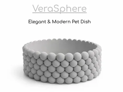 VeraSphere Elegant & Modern Pet Dish